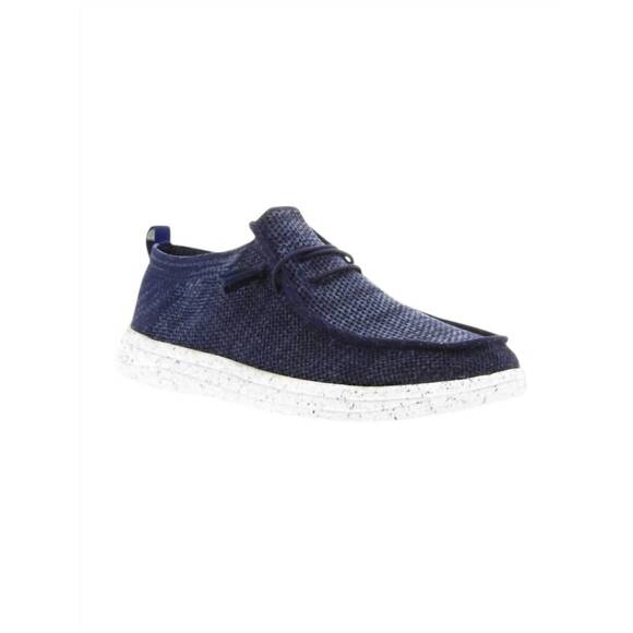 NEW LAMO men's michael knit lamolite deck shoe in navy - Picture 2 of 2